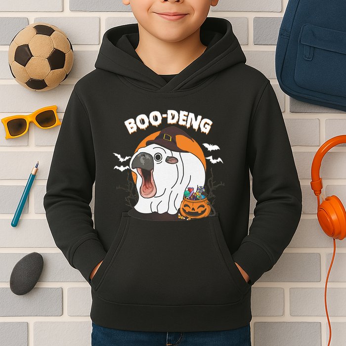 Boo Deng Funny Moo Deng Hallowee Kids Hoodie