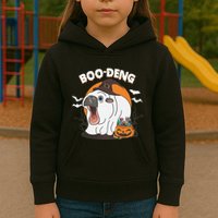Boo Deng Funny Moo Deng Hallowee Kids Hoodie