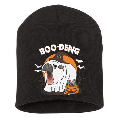 Boo Deng Funny Moo Deng Hallowee Short Acrylic Beanie