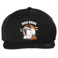 Boo Deng Funny Moo Deng Hallowee Wool Snapback Cap