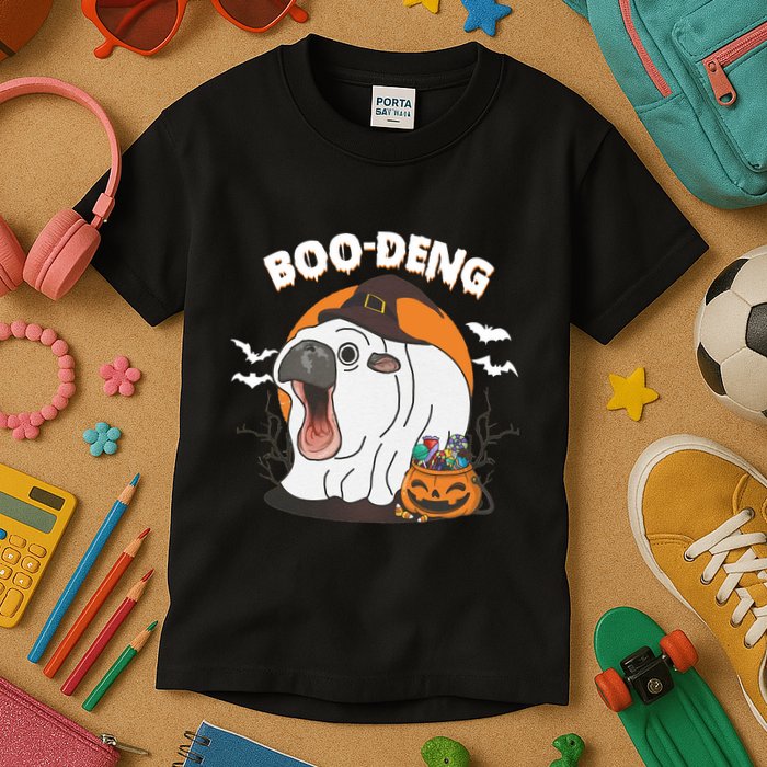 Boo Deng Funny Moo Deng Hallowee Kids T-Shirt