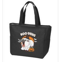 Boo Deng Funny Moo Deng Hallowee Zip Tote Bag