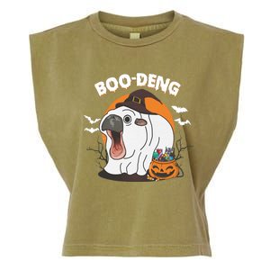 Boo Deng Funny Moo Deng Hallowee Garment-Dyed Women's Muscle Tee