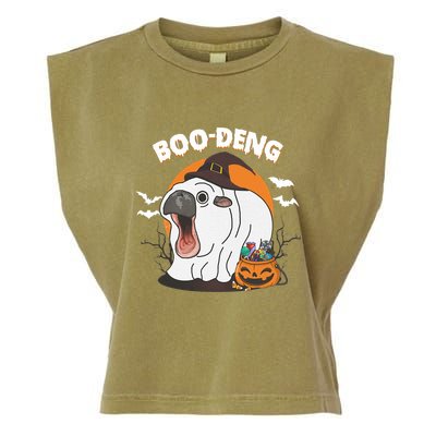 Boo Deng Funny Moo Deng Hallowee Garment-Dyed Women's Muscle Tee