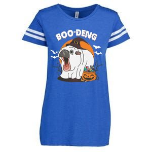 Boo Deng Funny Moo Deng Hallowee Enza Ladies Jersey Football T-Shirt