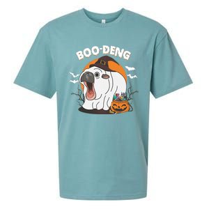 Boo Deng Funny Moo Deng Hallowee Sueded Cloud Jersey T-Shirt