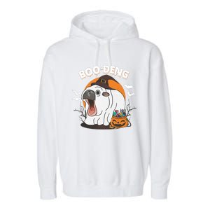 Boo Deng Funny Moo Deng Hallowee Garment-Dyed Fleece Hoodie