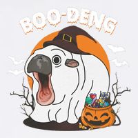 Boo Deng Funny Moo Deng Hallowee Garment-Dyed Sweatshirt