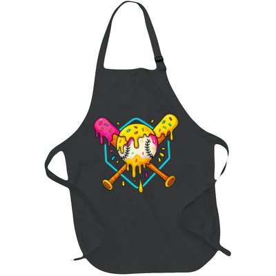 Baseball Drip For Home Plate Ice Cream Drip Sport Apron