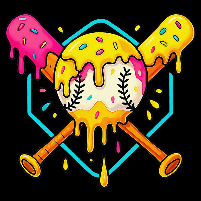 Baseball Drip For Home Plate Ice Cream Drip Sport 16 in Basic Backpack
