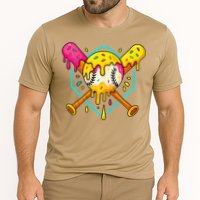 Baseball Drip For Home Plate Ice Cream Drip Sport Cooling Performance Crew T-Shirt
