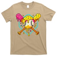 Baseball Drip For Home Plate Ice Cream Drip Sport T-Shirt