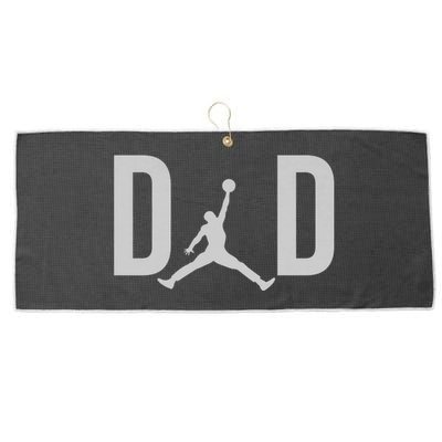 Basketball Dad Fathers Day Large Microfiber Waffle Golf Towel