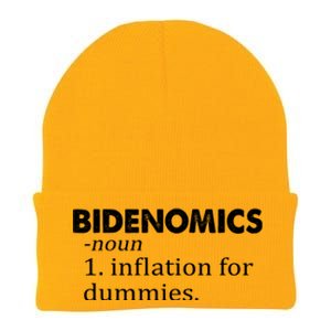 Bidenomics Definition Funny AntiBiden Knit Cap Winter Beanie