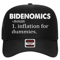 Bidenomics Definition Funny AntiBiden High Crown Mesh Back Trucker Hat