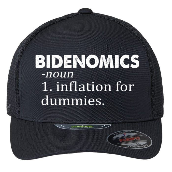 Bidenomics Definition Funny AntiBiden Flexfit Unipanel Trucker Cap