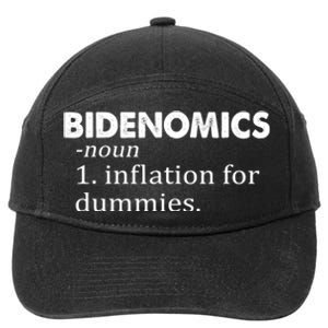 Bidenomics Definition Funny AntiBiden 7-Panel Snapback Hat