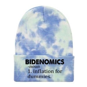 Bidenomics Definition Funny AntiBiden Tie Dye 12in Knit Beanie