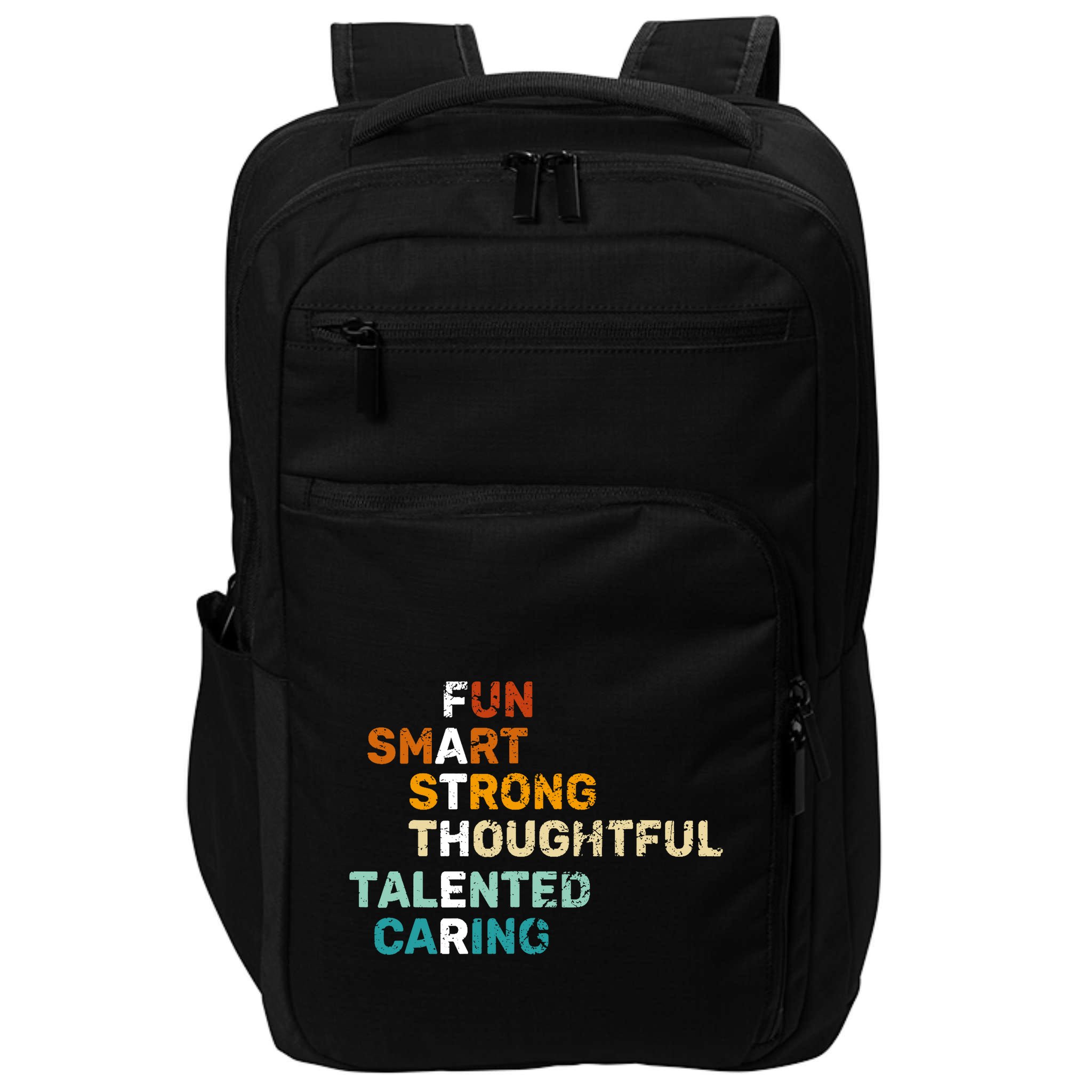 Best Dad From Daughter Funny Fathers Day Birthday From Son Impact Tech Backpack