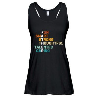 Best Dad From Daughter Funny Fathers Day Birthday From Son Ladies Essential Flowy Tank