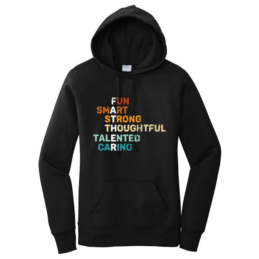 Best Dad From Daughter Funny Fathers Day Birthday From Son Women's Pullover Hoodie
