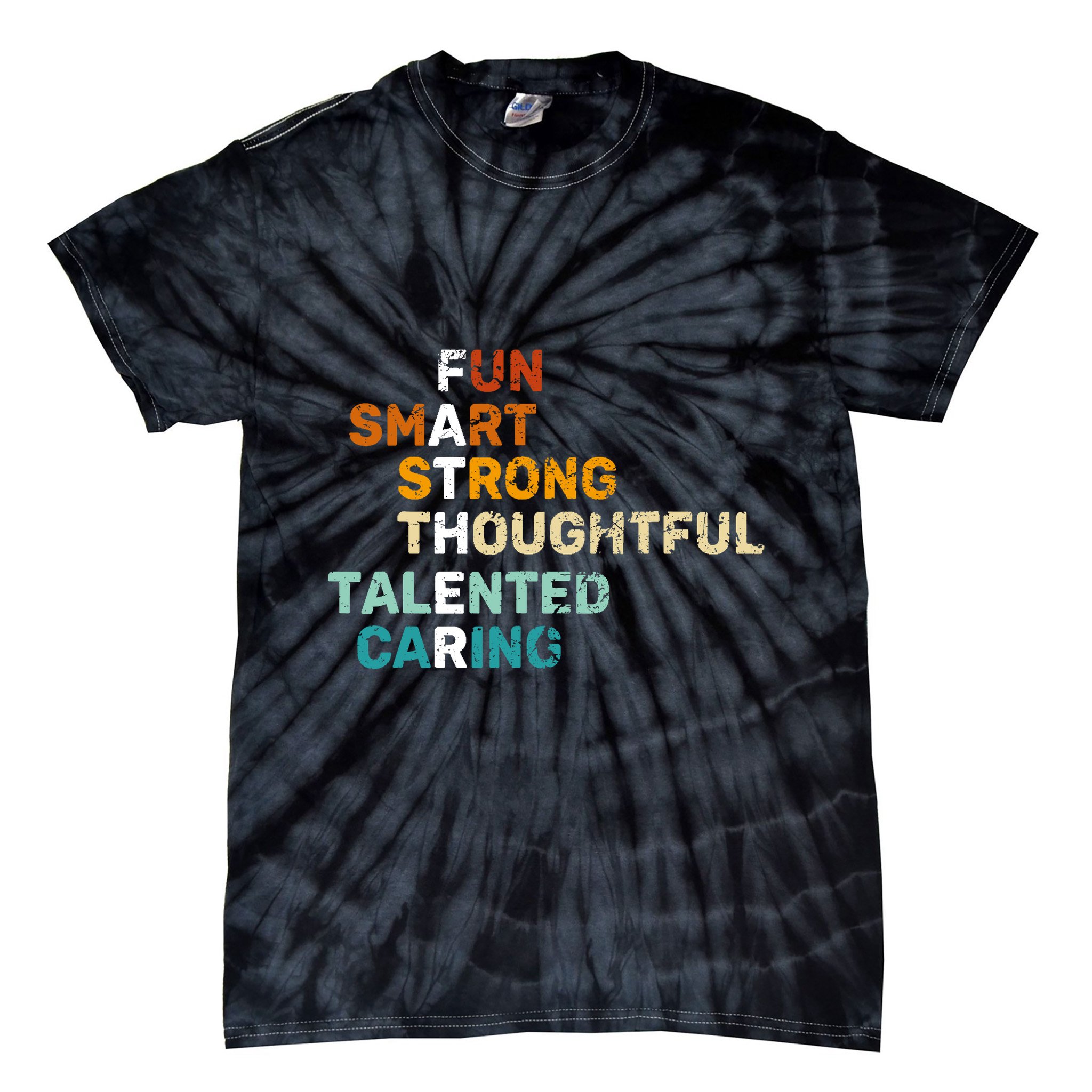 Best Dad From Daughter Funny Fathers Day Birthday From Son Tie-Dye T-Shirt