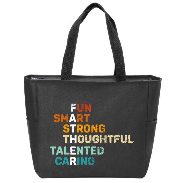 Best Dad From Daughter Funny Fathers Day Birthday From Son Zip Tote Bag