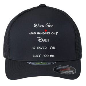 Best Dad Father Figure Worlds Greatest Father God Gift Flexfit Unipanel Trucker Cap