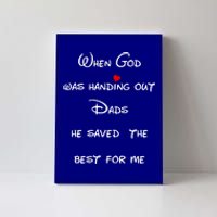 Best Dad Father Figure Worlds Greatest Father God Gift Canvas