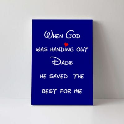 Best Dad Father Figure Worlds Greatest Father God Gift Canvas