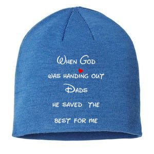 Best Dad Father Figure Worlds Greatest Father God Gift Sustainable Beanie