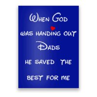 Best Dad Father Figure Worlds Greatest Father God Gift Poster