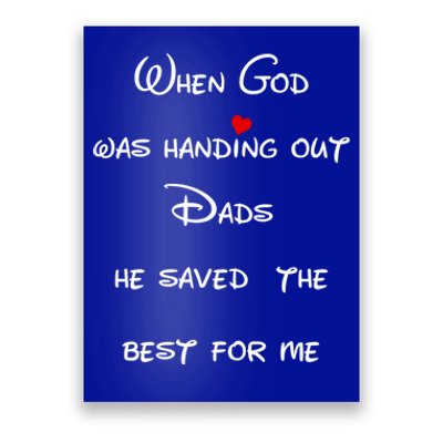 Best Dad Father Figure Worlds Greatest Father God Gift Poster