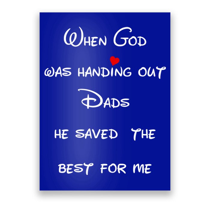 Best Dad Father Figure Worlds Greatest Father God Gift Poster