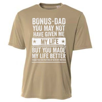 Bonus Dad Fathers Day Make My Life Better Thanks Cooling Performance Crew T-Shirt