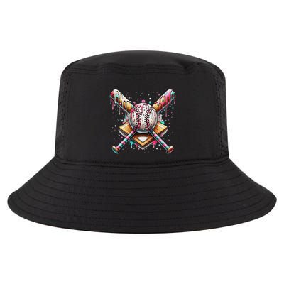 Baseball Drip For Ice Cream With Sprinkles Drip Cool Comfort Performance Bucket Hat