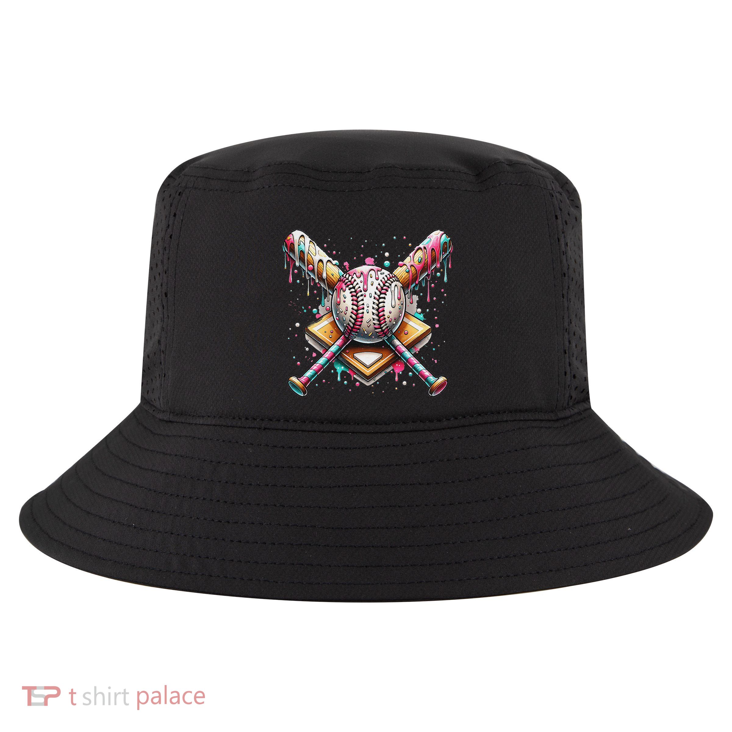 Baseball Drip For Ice Cream With Sprinkles Drip Cool Comfort Performance Bucket Hat