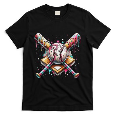 Baseball Drip For Ice Cream With Sprinkles Drip T-Shirt