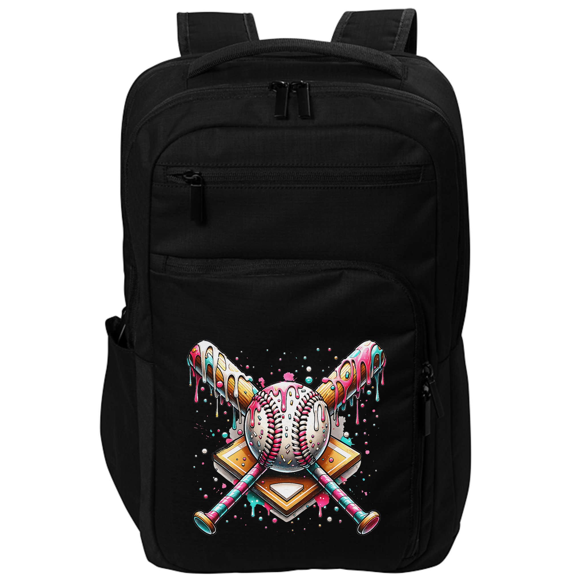 Baseball Drip For Ice Cream With Sprinkles Drip Impact Tech Backpack
