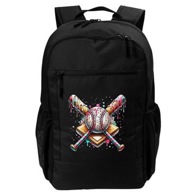 Baseball Drip For Ice Cream With Sprinkles Drip Backpack