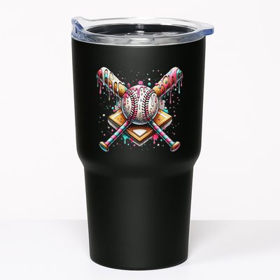 Baseball Drip For Ice Cream With Sprinkles Drip Tumbler