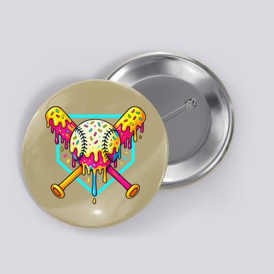Baseball Drip For Home Plate Ice Cream Drip Sport Button
