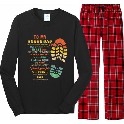 Bonus Dad FatherS Day Gift From Stepdad For Daughter Son Long Sleeve Pajama Set