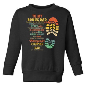 Bonus Dad FatherS Day Gift From Stepdad For Daughter Son Toddler Sweatshirt