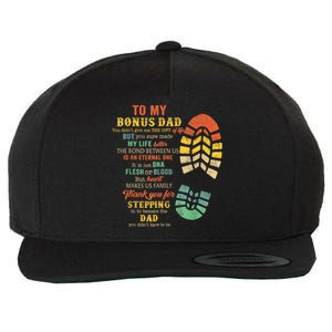 Bonus Dad FatherS Day Gift From Stepdad For Daughter Son Wool Snapback Cap