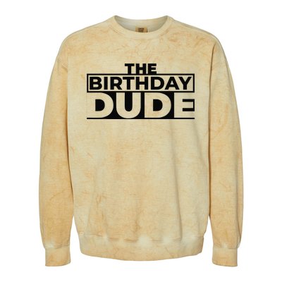 Birthday Dude Graphic Novelty Colorblast Crewneck Sweatshirt