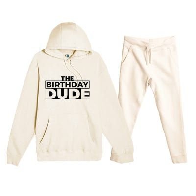 Birthday Dude Graphic Novelty Premium Hooded Sweatsuit Set