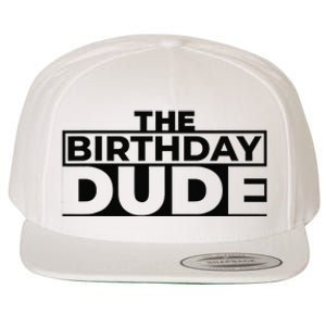 Birthday Dude Graphic Novelty Wool Snapback Cap