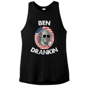 Ben Drankin Gift 4th Of July Gift Beer Party Gift Ladies PosiCharge Tri-Blend Wicking Tank