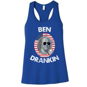 Ben Drankin Gift 4th Of July Gift Beer Party Gift Women's Racerback Tank